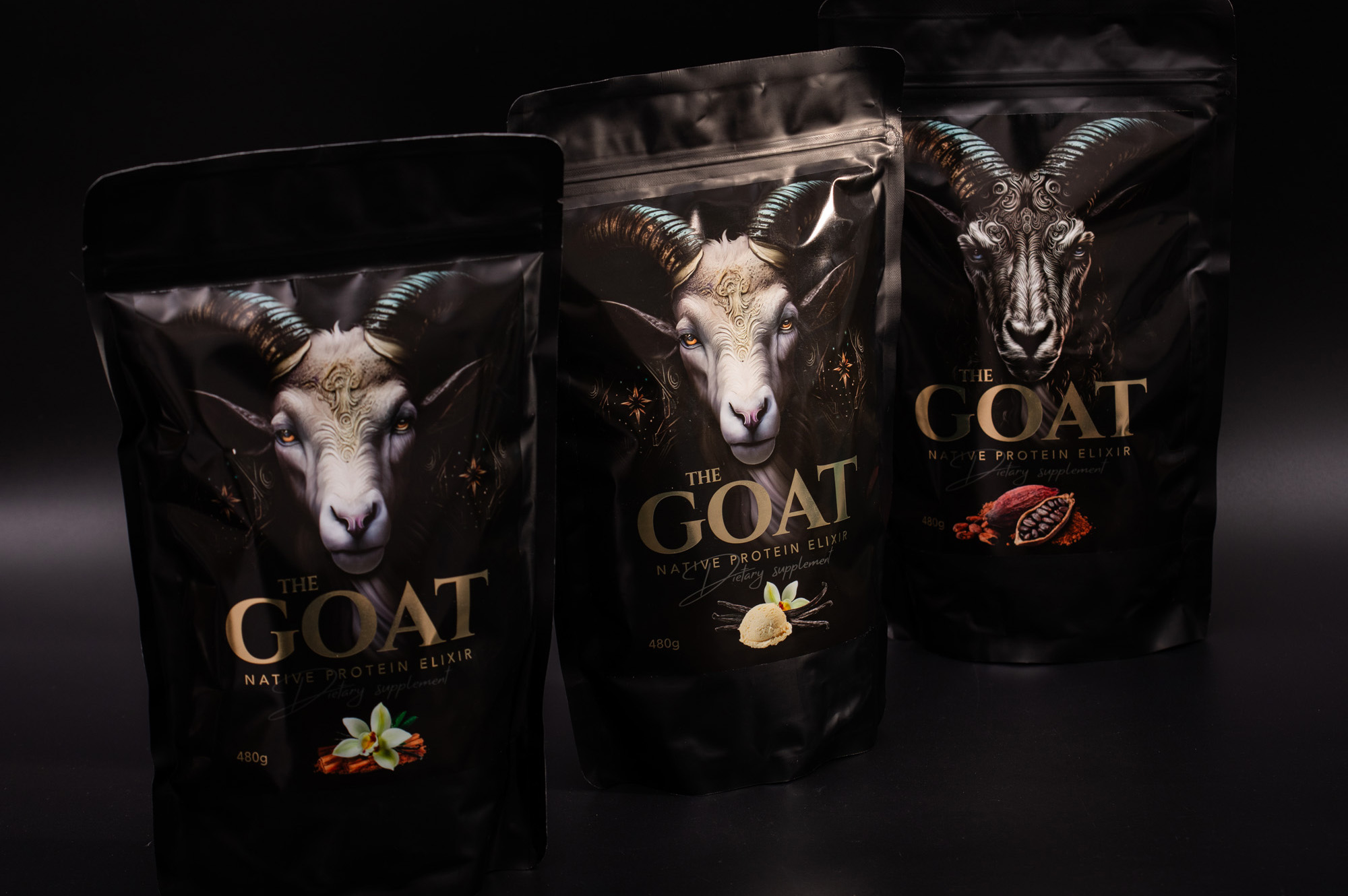 AdamRAW goat protein packaging diet suplement koza