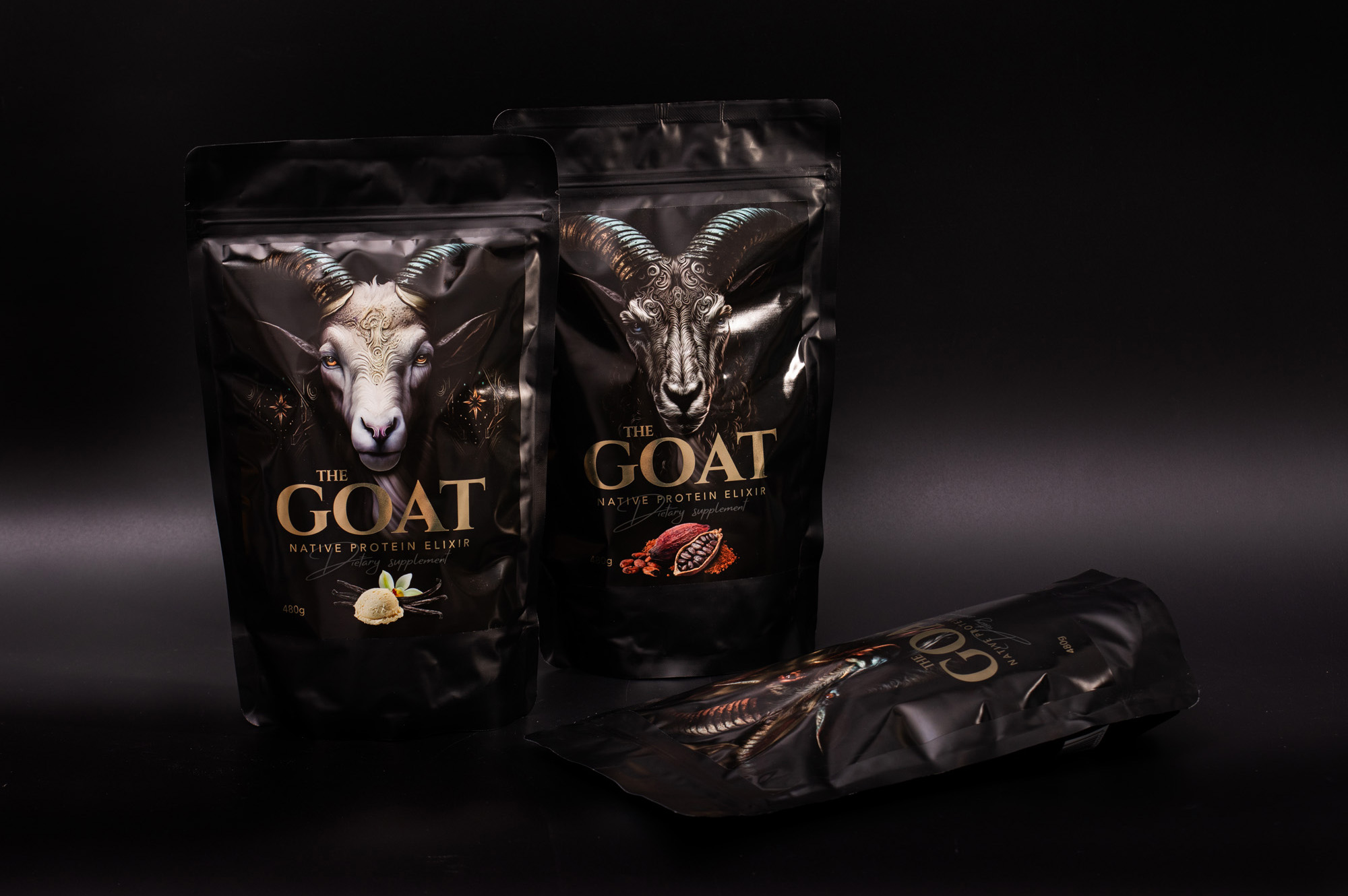 AdamRAW goat protein packaging diet suplement koza