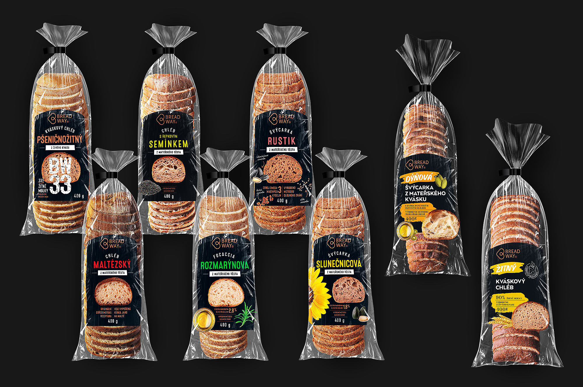 BREADWAY-kvaskovy chlieb pecivo kvasok packaging